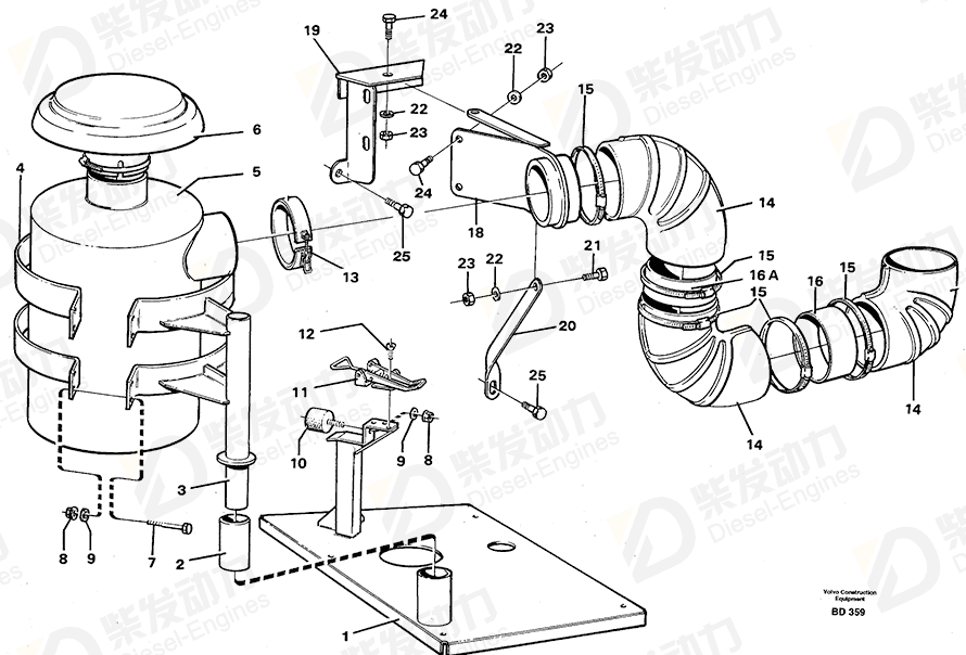 VOLVO Bracket 11052078 Drawing