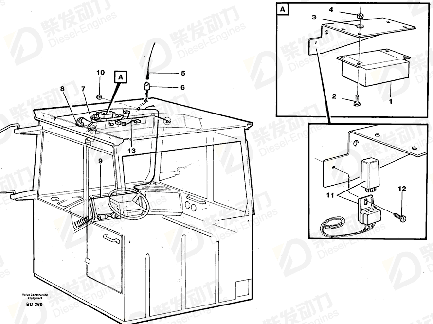 VOLVO Six point socket screw 13969567 Drawing