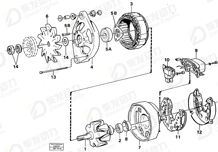 VOLVO Housing 6212849 Drawing