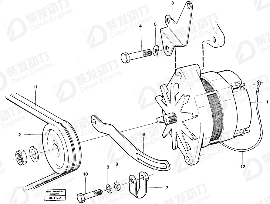 VOLVO Tensioner 4778400 Drawing