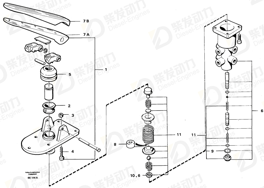 VOLVO Upper section 6212913 Drawing VOLVO Upper section 6212913 Drawing
