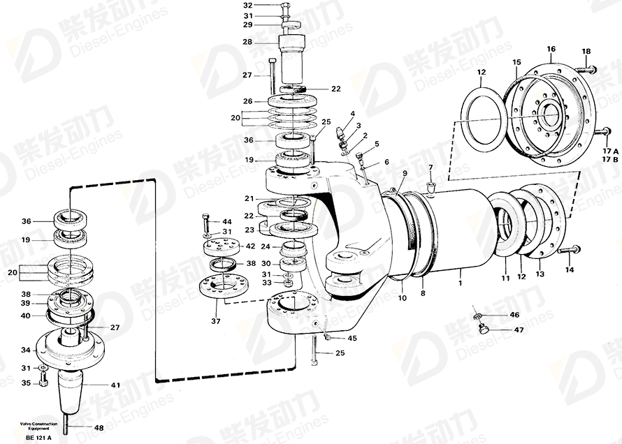 VOLVO Hollow screw 4943456 Drawing