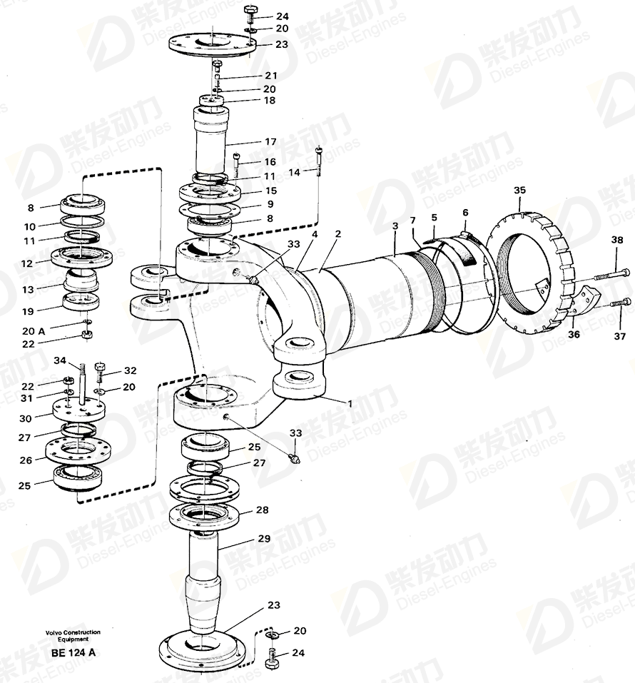 VOLVO Spacer washer 4943406 Drawing
