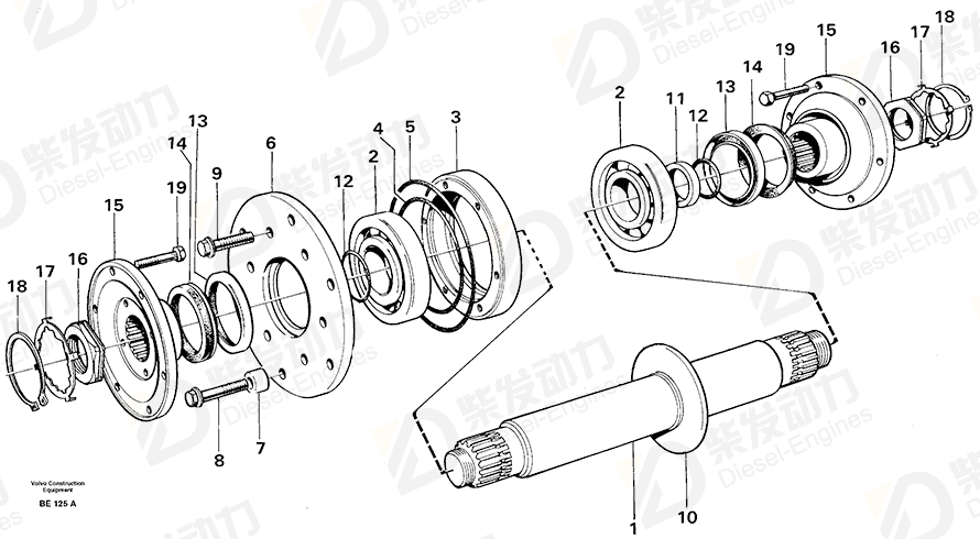 VOLVO Guide ring 4943597 Drawing
