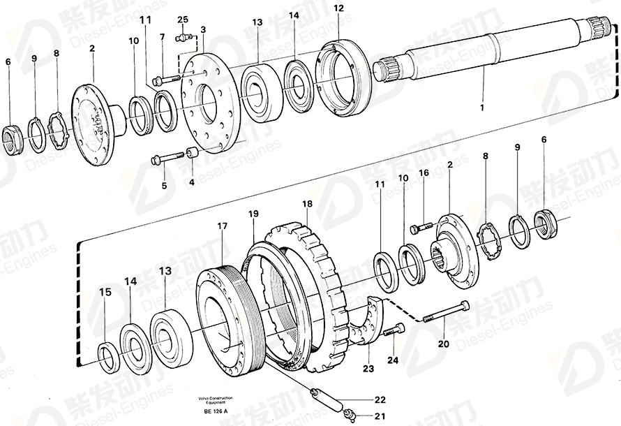 VOLVO Sealing ring 11054648 Drawing