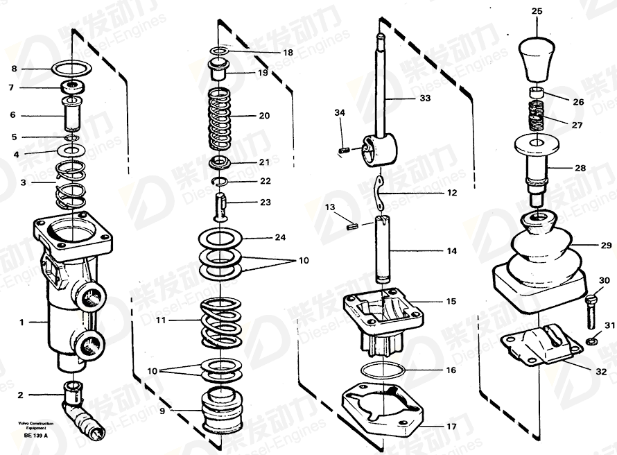 VOLVO Piston rod 6226590 Drawing VOLVO Piston rod 6226590 Drawing