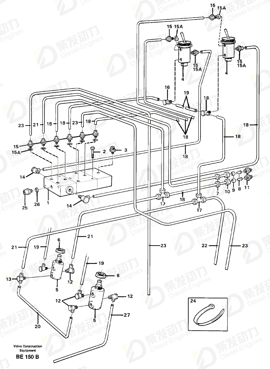 VOLVO Valve 4970094 Drawing