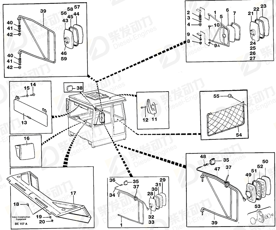 VOLVO R V Mir Brace 11064200 Drawing