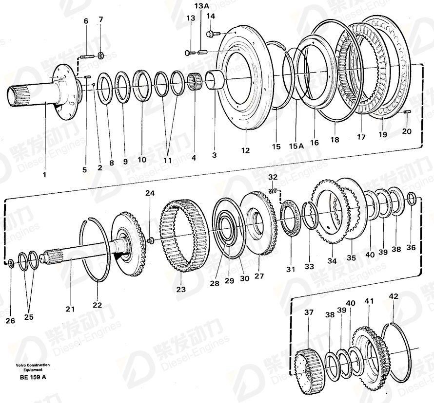 VOLVO Friction disc 11037469 Drawing VOLVO Friction disc 11037469 Drawing