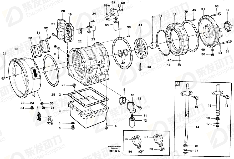 VOLVO Overflow valve 11037337 Drawing
