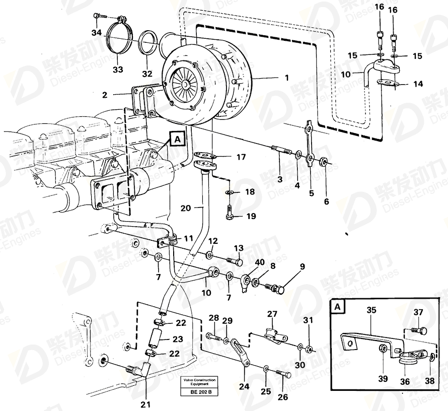 VOLVO Hollow Screw 470537 Drawing