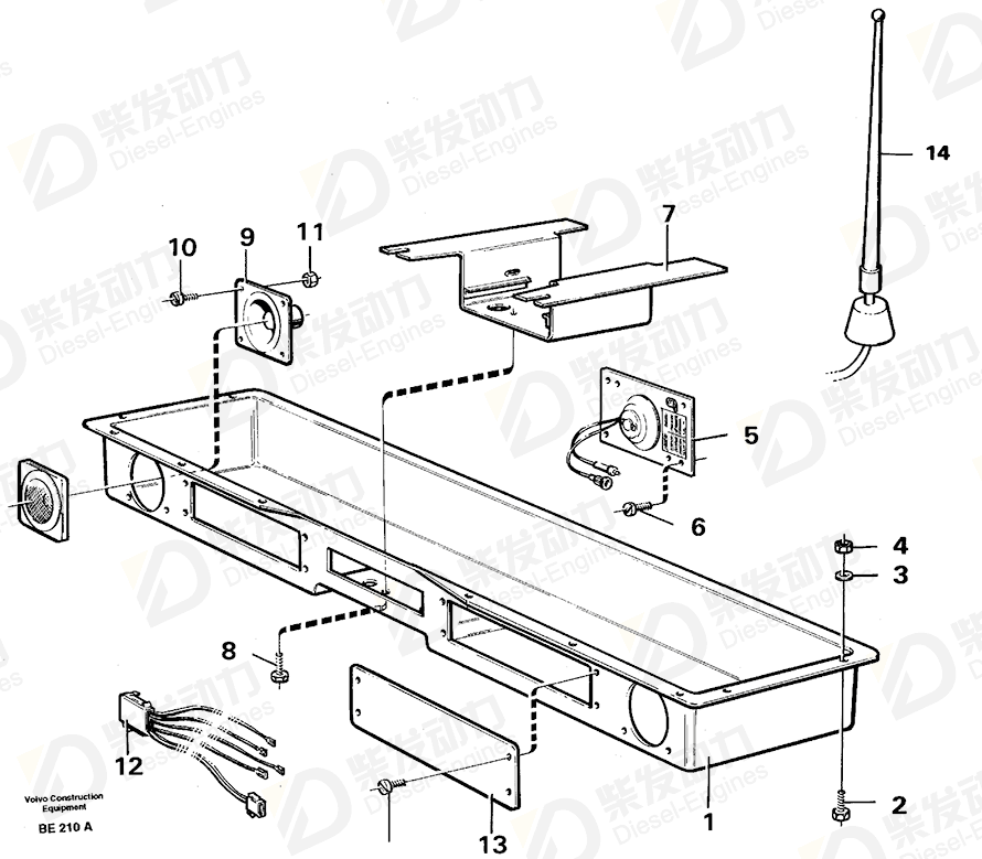 VOLVO Cross recessed screw 949436 Drawing VOLVO Cross recessed screw 949436 Drawing