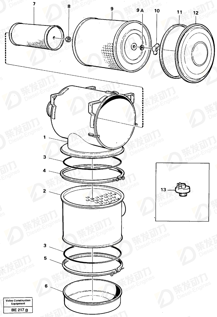 VOLVO Clamp 11991567 Drawing