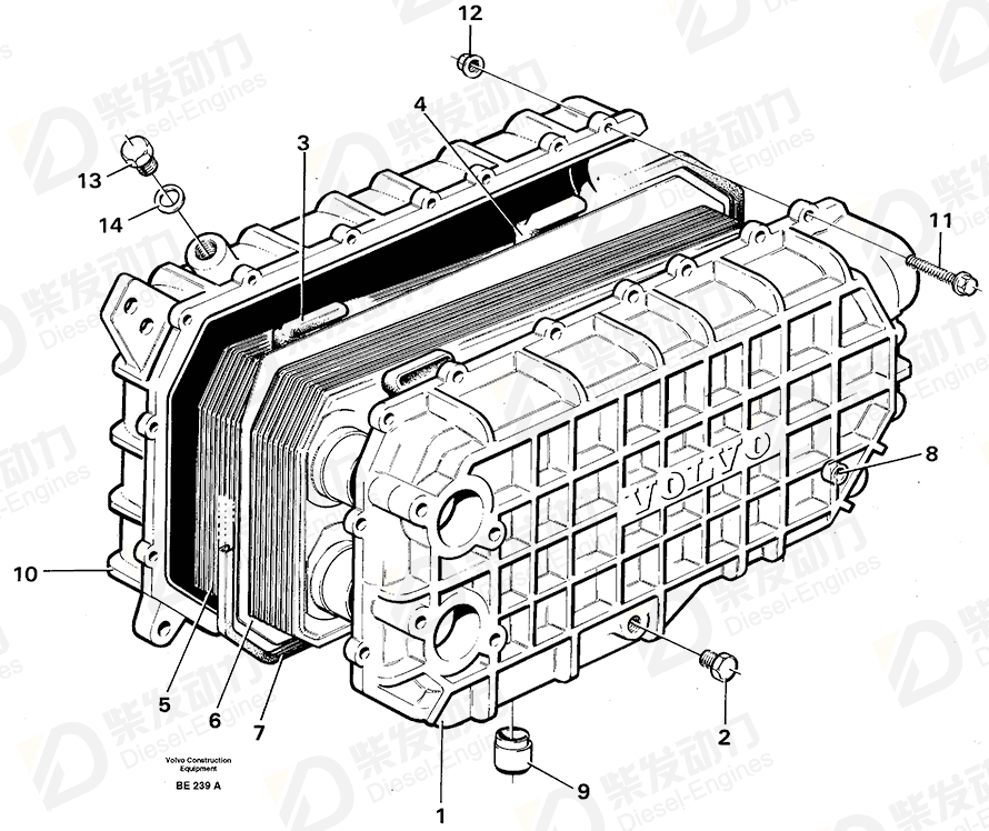 VOLVO Housing 11033263 Drawing