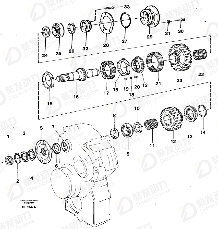 VOLVO Shaft 11037434 Drawing