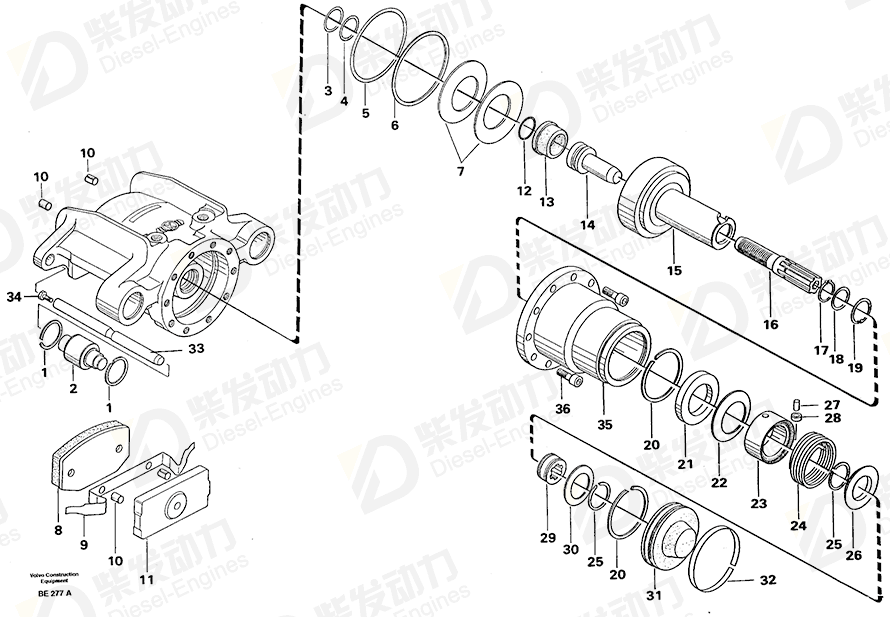 VOLVO Back-up ring 11991610 Drawing VOLVO Back-up ring 11991610 Drawing