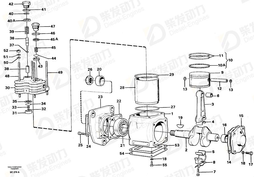 VOLVO Piston ring kit 11996227 Drawing