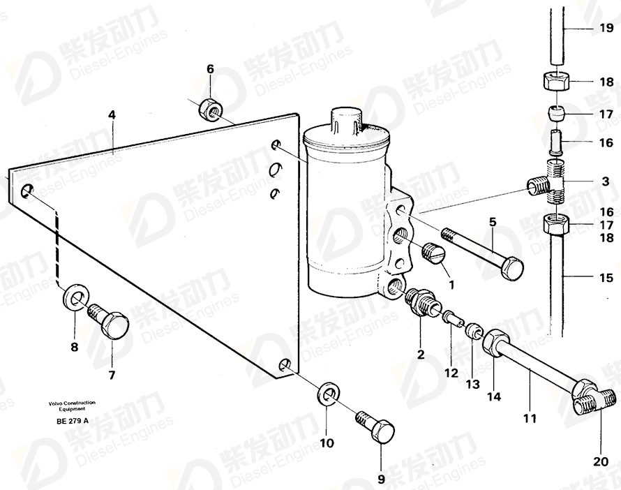 VOLVO Nipple 13946082 Drawing