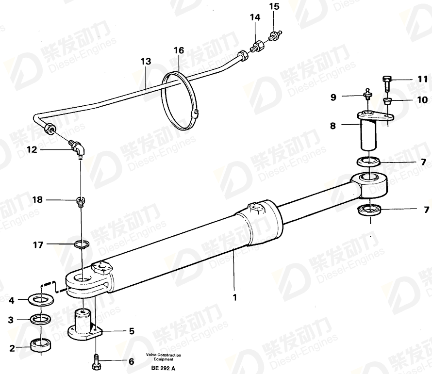 VOLVO Pin 4943486 Drawing