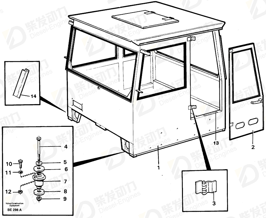 VOLVO Cab 37122 Drawing