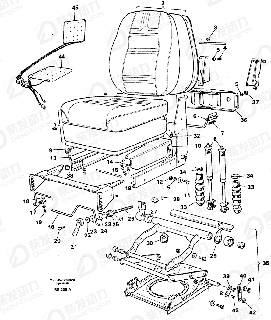 VOLVO Pin 6638167 Drawing