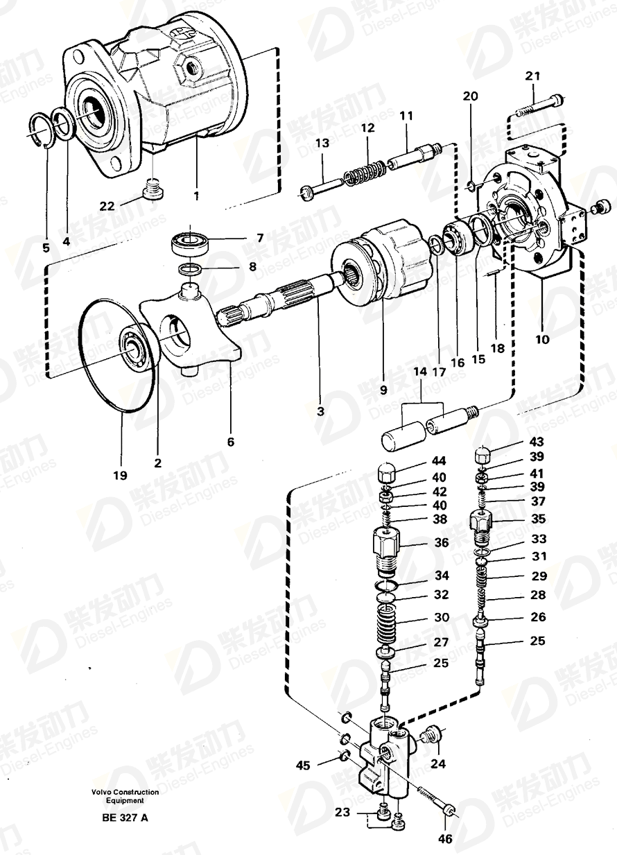 VOLVO Control valve 11992567 Drawing