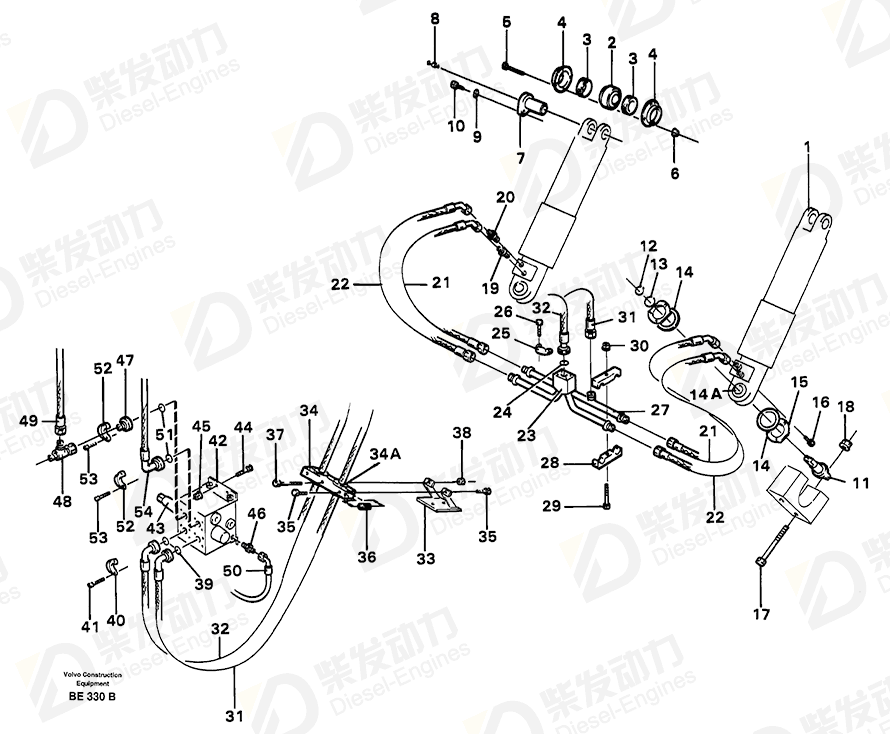 VOLVO Clamp 11061167 Drawing