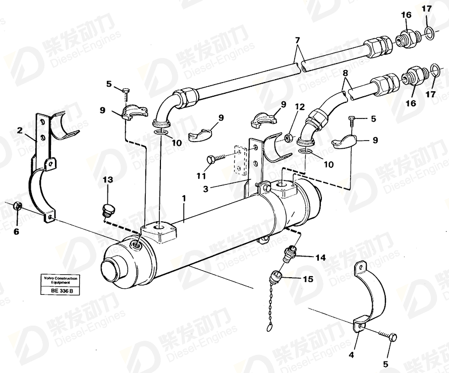 VOLVO Bracket 11056010 Drawing