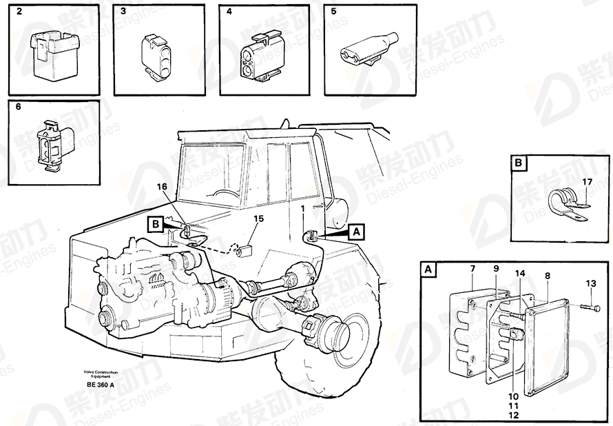 VOLVO Cable harness 11062727 Drawing