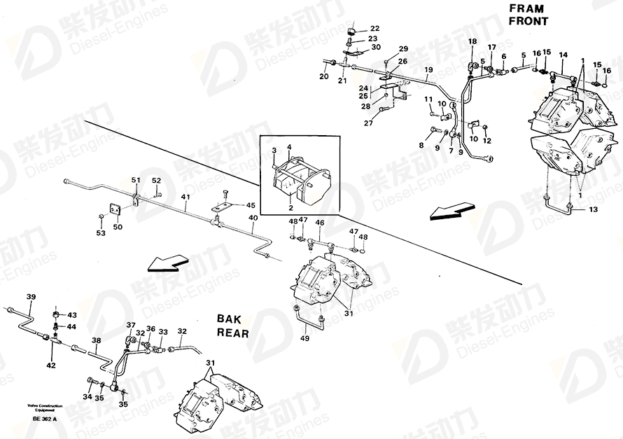 VOLVO Bracket 11061803 Drawing
