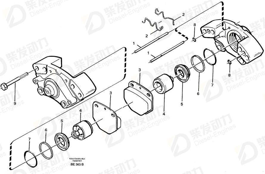 VOLVO Brake 11035142 Drawing
