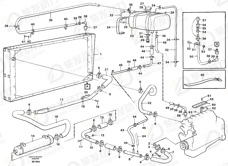 VOLVO Pipe 11062447 Drawing