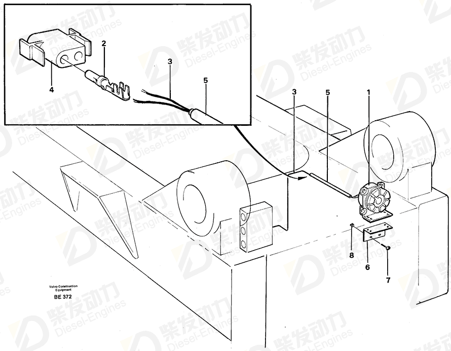 VOLVO Cable harness 11062296 Drawing
