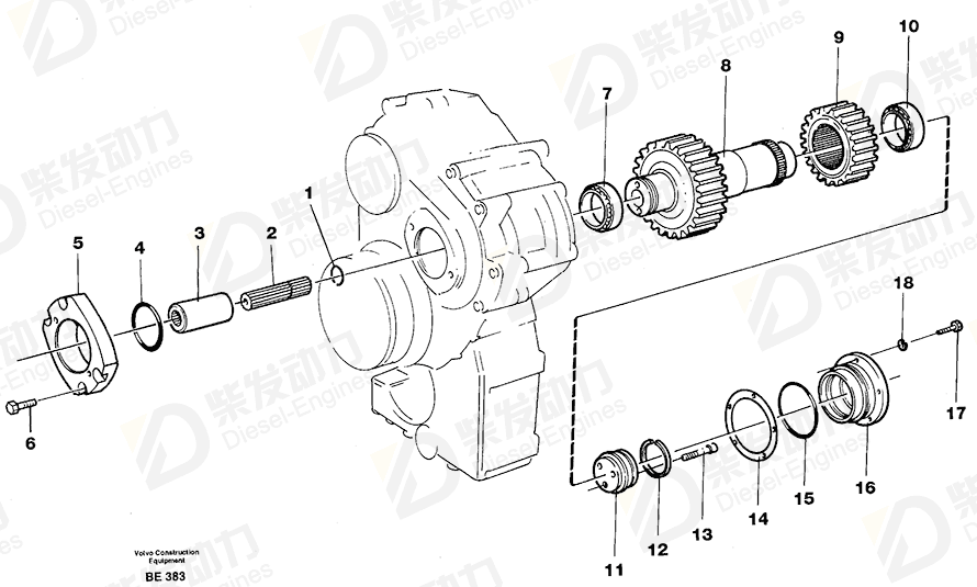 VOLVO Snap ring 7084385 Drawing