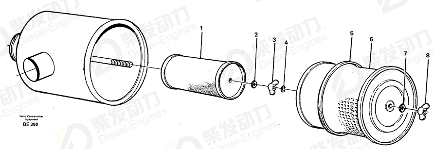 VOLVO Nut 6233144 Drawing