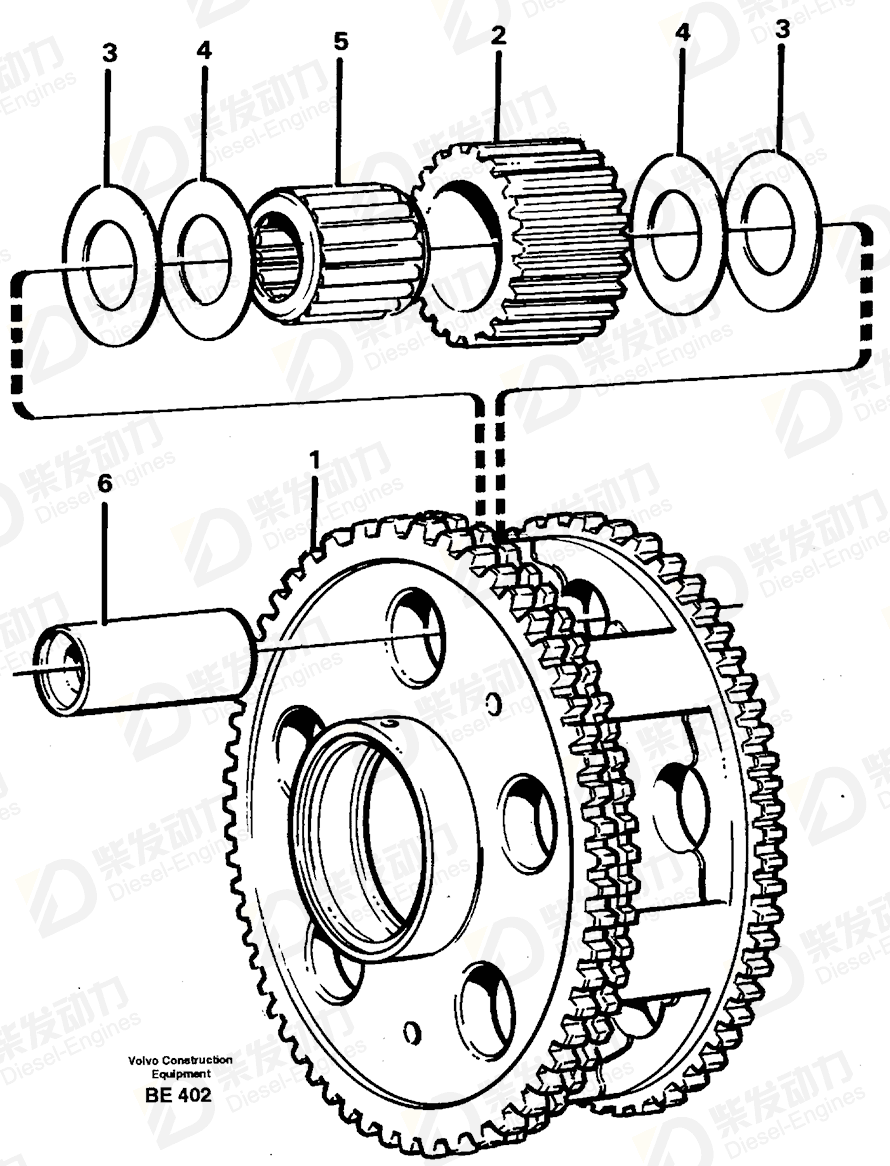 VOLVO Planet gear 1650112 Drawing