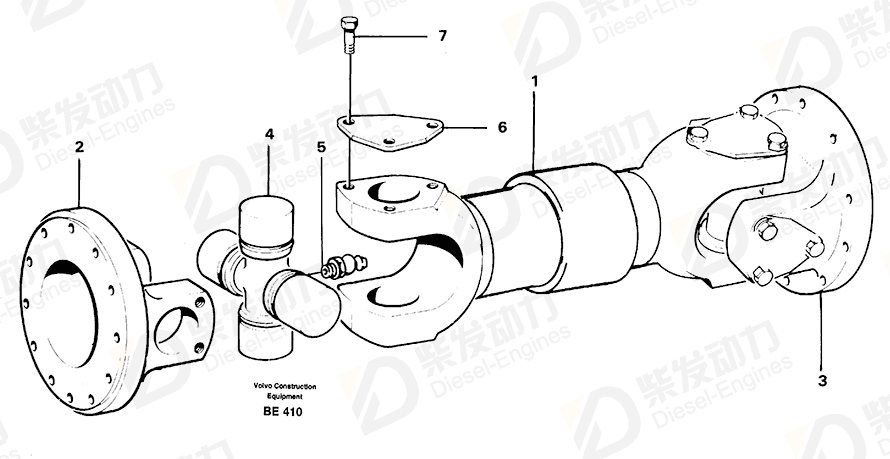 VOLVO Flange Bearing 11991474 Drawing VOLVO Flange Bearing 11991474 Drawing
