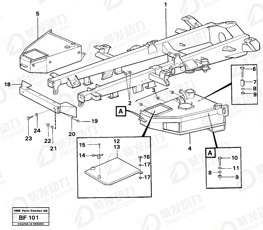 VOLVO Frame 4965418 Drawing