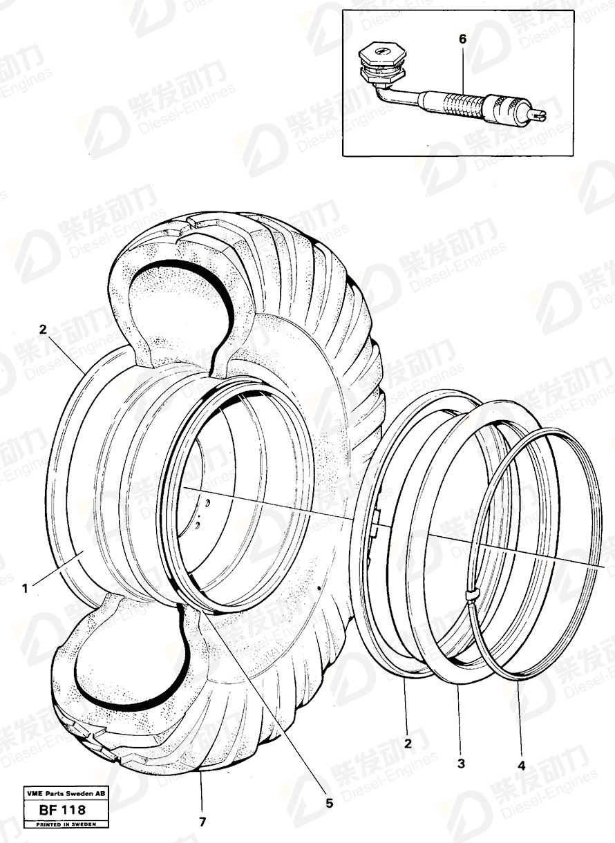 VOLVO Wheel 92187 Drawing