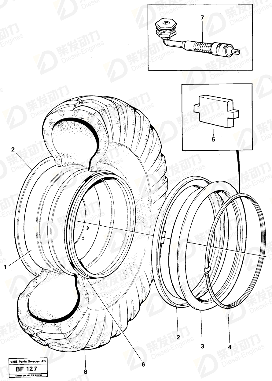 VOLVO Wheel 91429 Drawing
