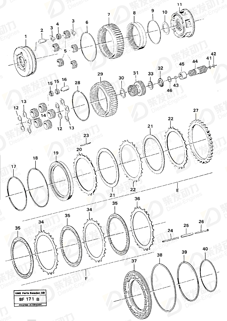 VOLVO Adjusting washer 11991177 Drawing