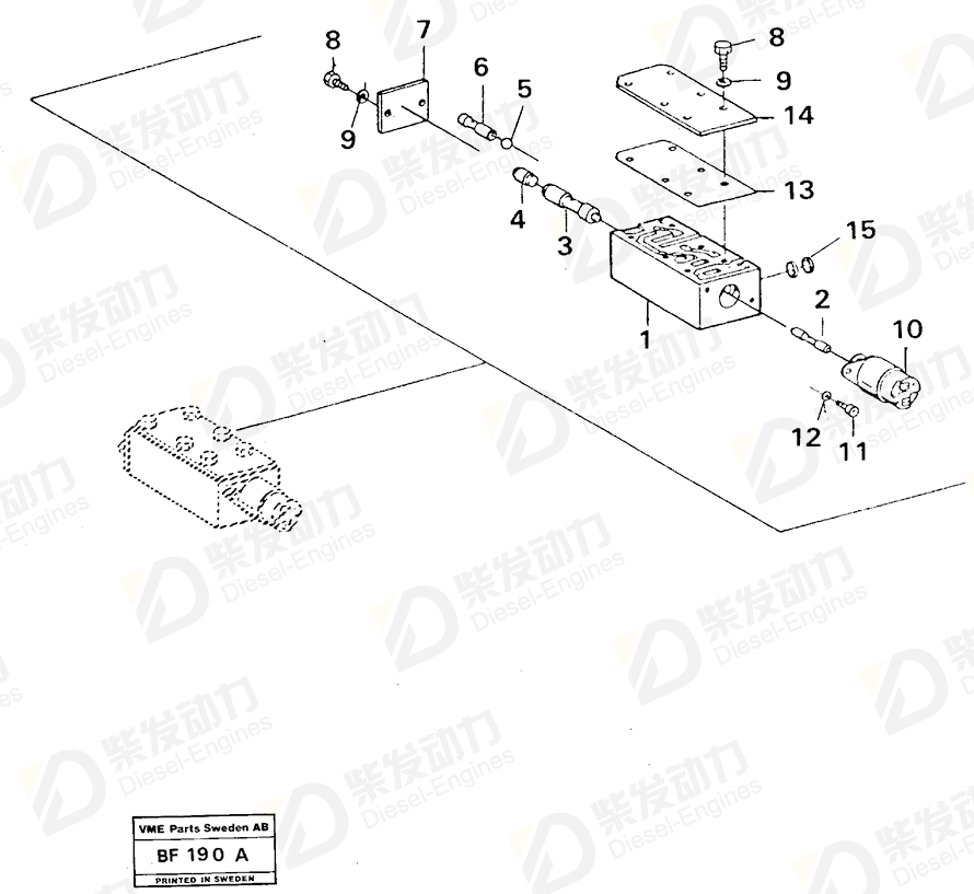 VOLVO Screw 1663140 Drawing