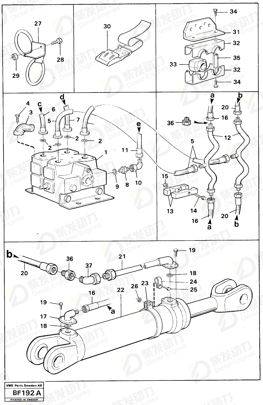 VOLVO Pipe 11061606 Drawing