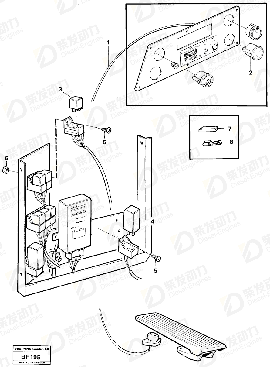 VOLVO Cable harness 11061233 Drawing VOLVO Cable harness 11061233 Drawing