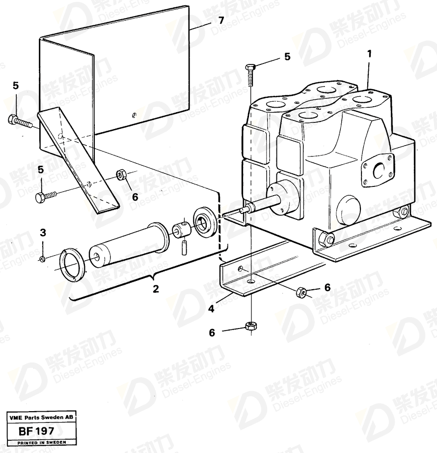 VOLVO Attaching bracket 11054860 Drawing VOLVO Attaching bracket 11054860 Drawing