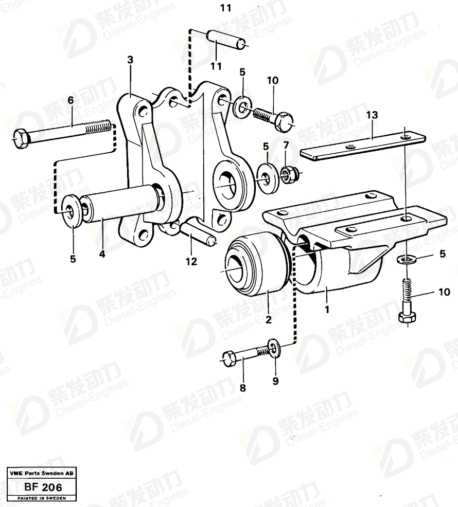 VOLVO Bracket 4823711 Drawing