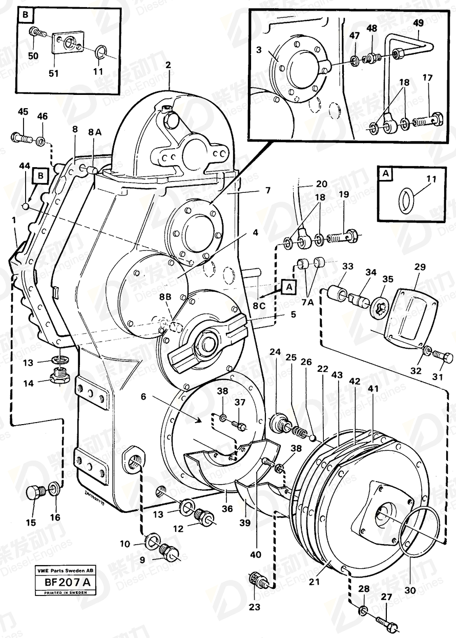 VOLVO Housing 11704020 Drawing