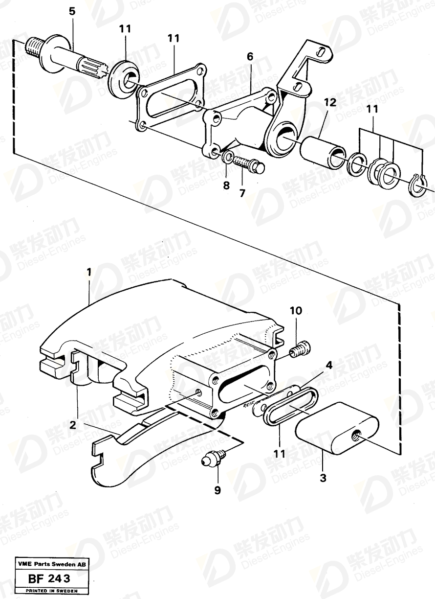 VOLVO Shaft 6212693 Drawing