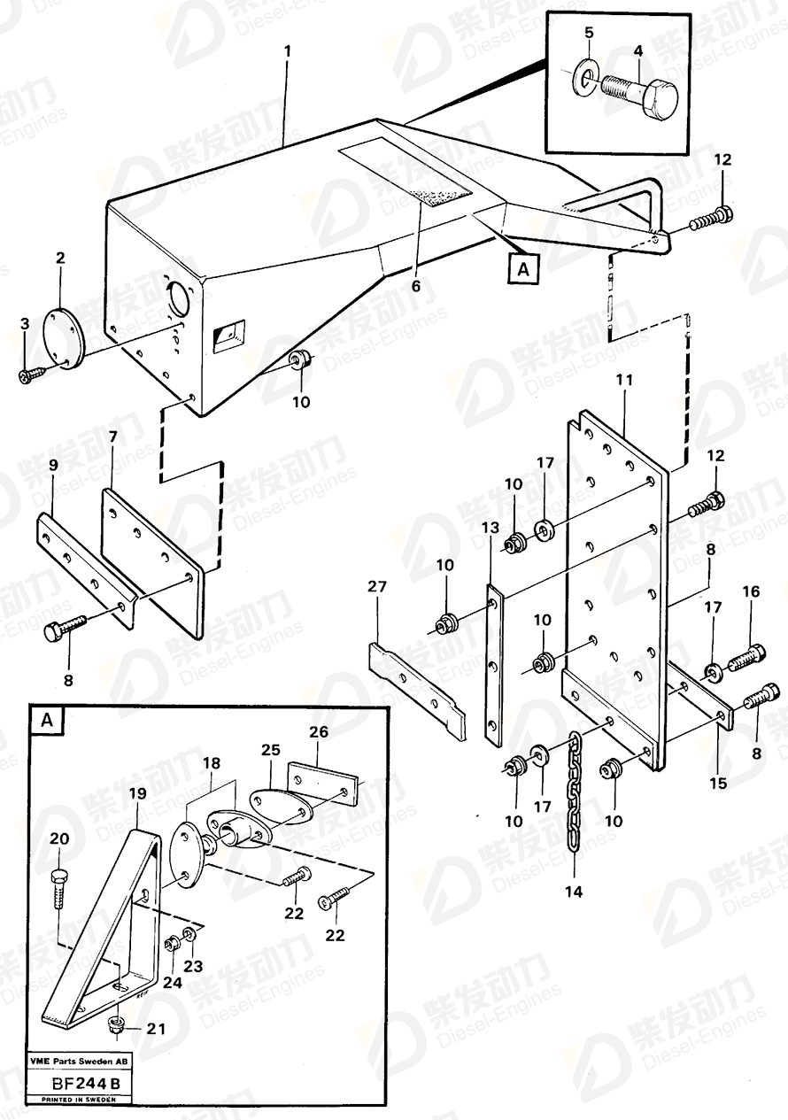 VOLVO Mudguard 11060904 Drawing