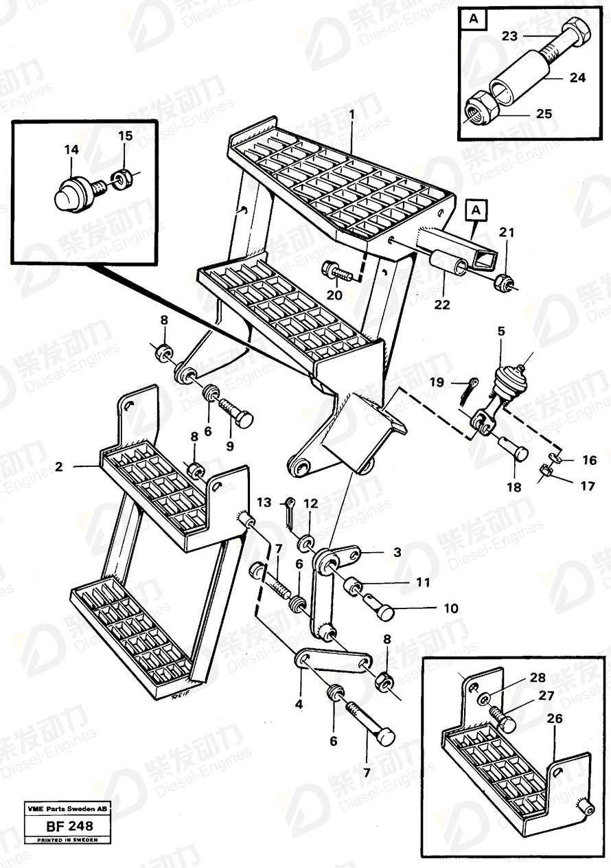 VOLVO Ladder 4940431 Drawing